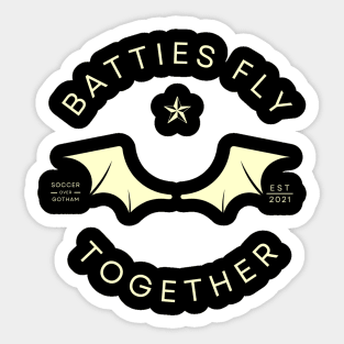 Batties Fly Together Sticker